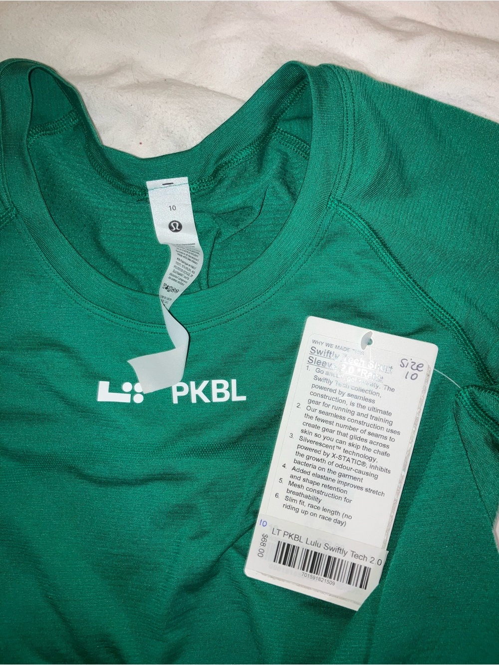 Lululemon NEW Swiftly Tech Lt Pickleball short sleeve shirt tee t-shirt 10 green